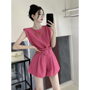 御姐小香风短裤套装女装夏季小个子显高时尚气质女神范高端两件套
