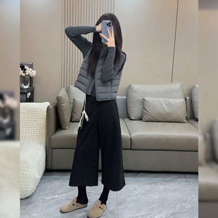 巨好看的灰色马甲羽绒棉服外穿上衣2026秋冬新款保暖加厚外套女装