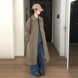 韩系咖色风衣外套女秋冬季2026新款今年流行爆款高级感中长款大衣