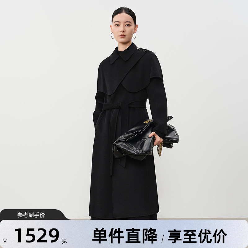 GOOBGS/谷邦斗篷毛呢外套