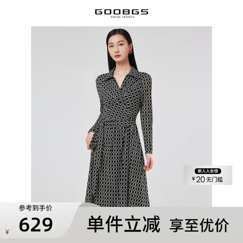 GOOBGS谷邦长袖连衣裙