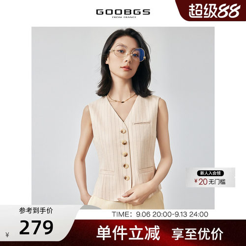 GOOBGS谷邦马夹外套女