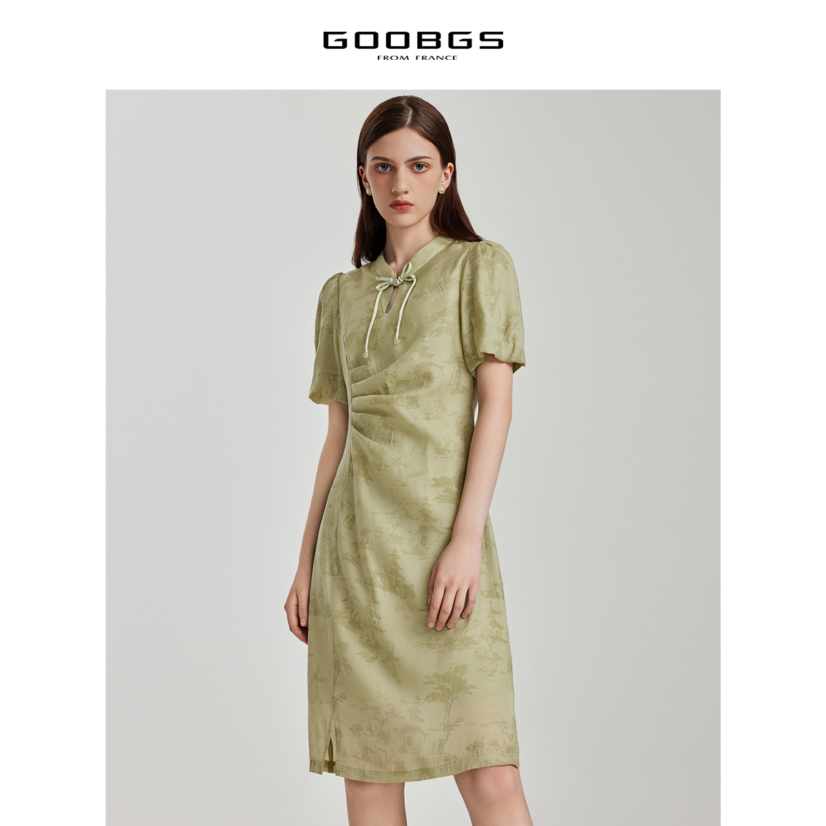 GOOBGS/谷邦新中式旗袍连衣裙