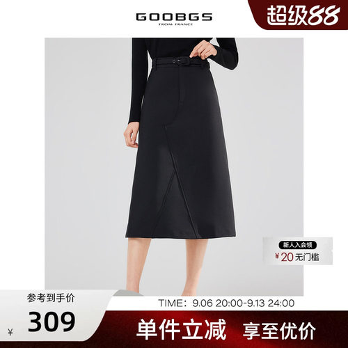 GOOBGS谷邦中长半身裙