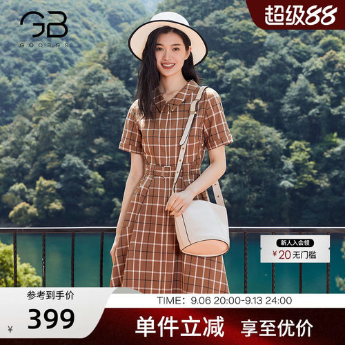 GOOBGS谷邦短袖连衣裙