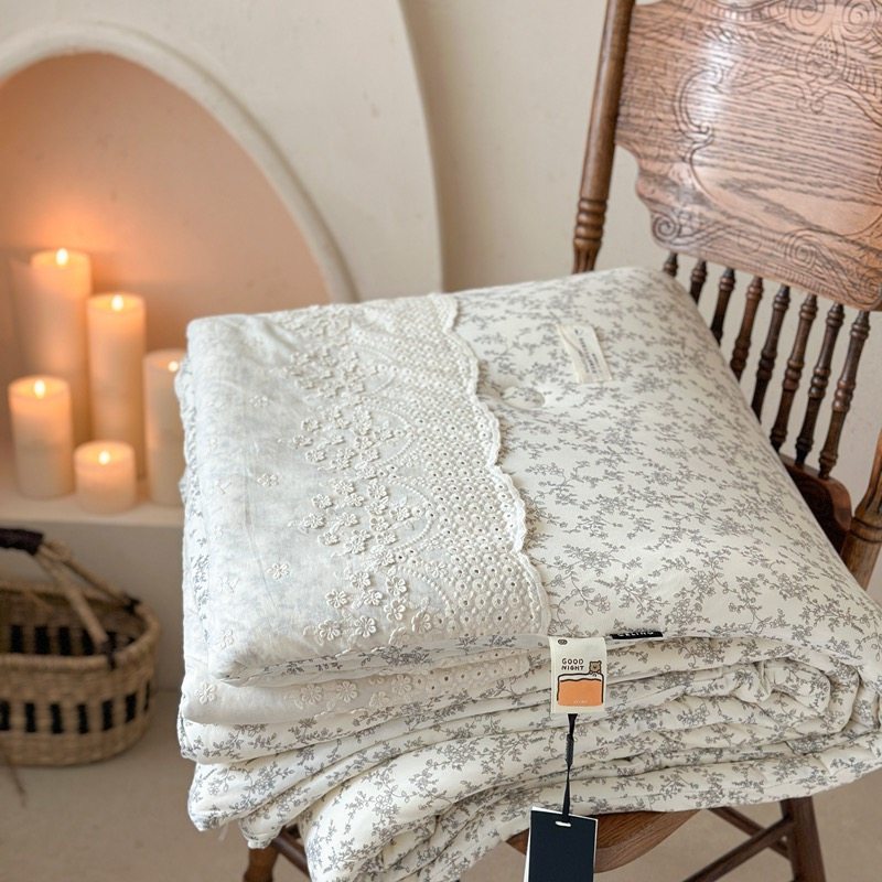 超软A类法式贴边拼角针织被1.5单人2米双人冬被被芯可水洗春秋被,床上用品,化纤被,淘宝优惠券,粉丝福利购,淘宝优惠卷