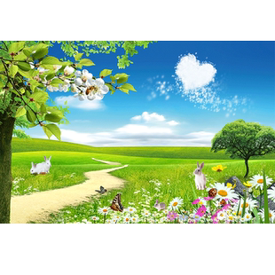 风景画竹林墙贴纸墙纸自粘贴画客厅装饰壁画家用卧室背景墙山水画