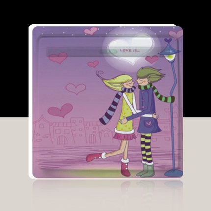 可移除墙贴开关贴 花卉创意家居装饰 自粘开关贴纸 多款图案优质