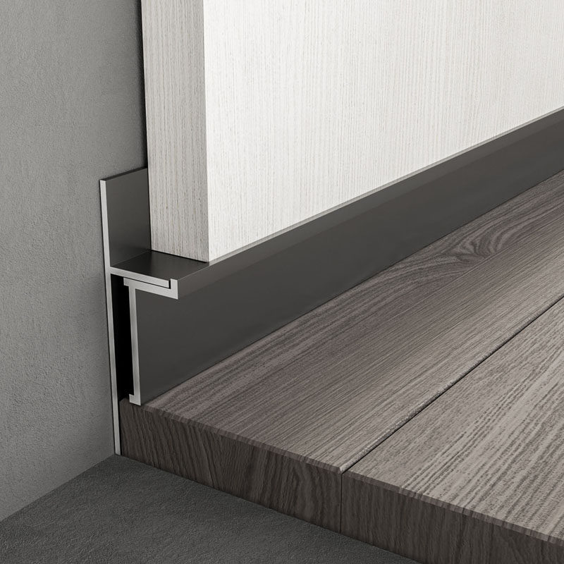 持雍金属踢脚线暗装地脚线地角线石膏板收口条墙面贴隐藏式扫脚线