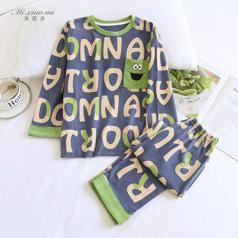 米筱米儿童春秋纯棉睡衣可爱卡通全棉棉毛a类男童宝宝套头家居服,童装/婴儿装/亲子装,家居服套装,淘宝优惠券,粉丝福利购,淘宝优惠卷