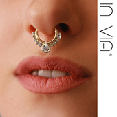 无洞 欧美甜酷辣妹风鼻钉假贴防过敏鼻环C镶钻朋克穿刺肚皮舞