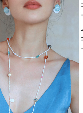 适合夏天戴的项链腰链两用度假风