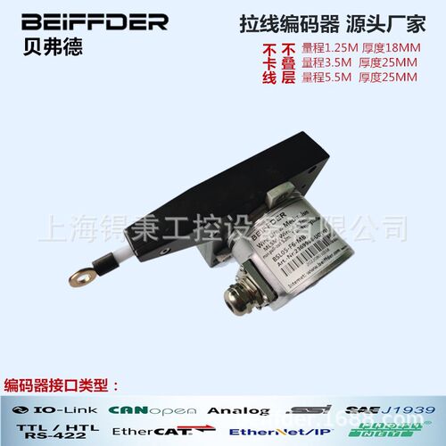 拉线位移canopen值 模拟量拉绳编码器 profinet总线 增量式编