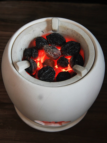 煮茶龙眼核桃无烟炭乌榄