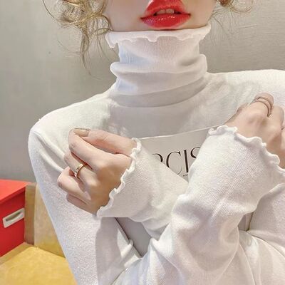 2023秋冬新款毛衣洋气木耳边针织