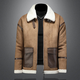 冬季男装大码皮毛一体加绒加厚外套DSD308-Y1001-P240镂空，女装短外套，电商D308