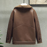 挂拍冬季男装大码皮毛一体加绒加厚外套DSD308-Z2886-P240，女装短外套，电商D308