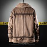 日系大码冬季皮毛一体男士青年夹克外套Z1928-P255主推，男装夹克，电商D308