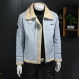 男装冬季皮毛一体加绒加厚外套Z1929-P260假模，女装短外套，电商D308