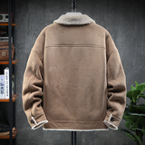 展架挂拍男装冬季新款皮毛一体加绒加厚外套Z2880-P240大码，女装短外套，电商D308