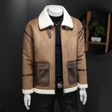 冬季男装大码皮毛一体加绒加厚外套DSD308-Y1001-P240假模，女装短外套，电商D308