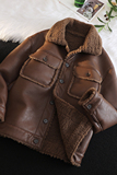 绒毯风冬季男装大码皮毛一体加绒加厚外套DSD308-Z2885-P240，女装短外套，电商D308