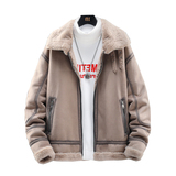 展架大码新款冬季皮毛一体男士青年夹克外套Z1928-P255主推，男装夹克，电商D308