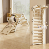 儿童攀爬架家用室内攀岩墙梯感统训练器材家庭房宝宝小型爬爬玩具