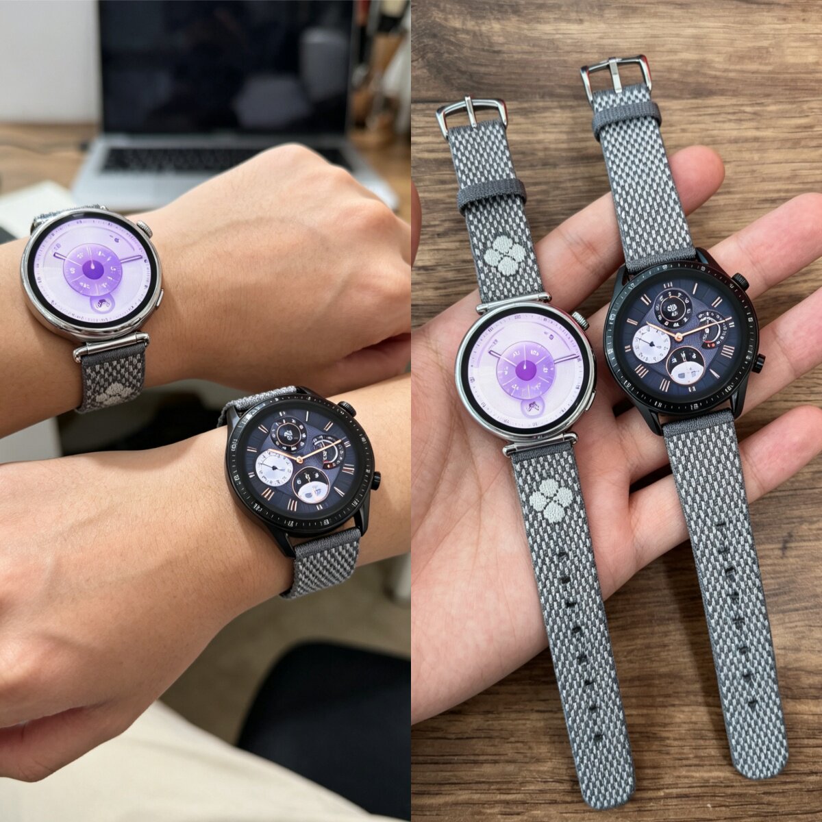 适用华为gt6/7表带watch5手表带男士新款4pro高端GT3运动尼龙编织buds2夏季小米智能女透气专用针织OPPO腕带图片