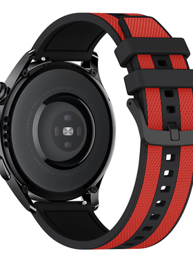 适用华为GT5/4/6腕带硅胶双色gt3表带华为Watch5/4/3小米s4 Sport/s3三星系列荣耀Magic2腕带20-22运动替换带