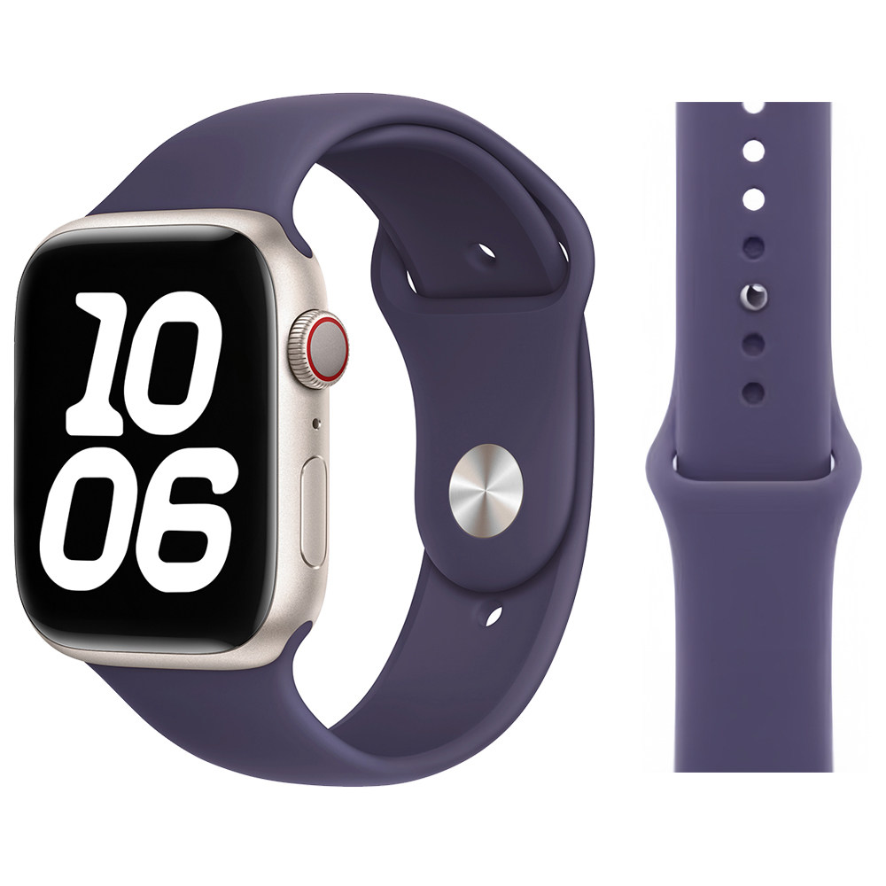 适用苹果iwatch10/9代手表带S10硅胶S8高级S7腕带女applewatch11/7/8表带S6男SE运动S5/S9ultra2智能s11配件图片