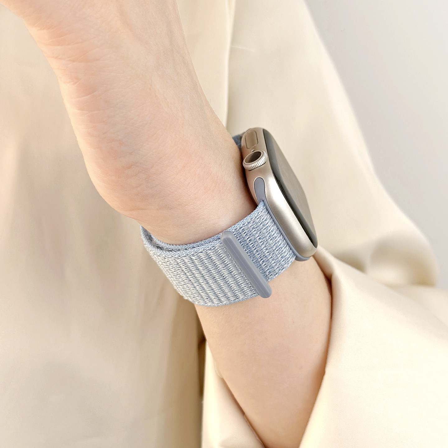 适用iwatch11苹果S11手表applewatch10表带S10夏日S9尼龙编织9运动SE3女生S8夏天series8高级男ultra2腕带7女图片