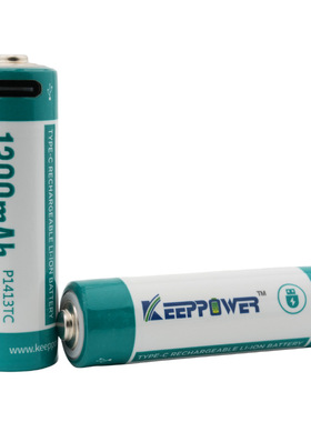KeepPower P1413TC 14500 3.6V 1300mAh TYPE-C USB可充电锂电池