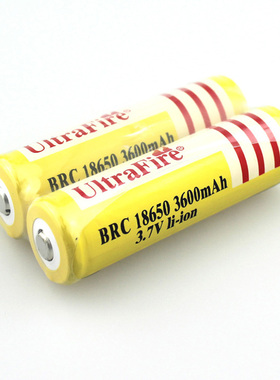 UltraFire BRC18650 3.7V 3600mAh 3.7V 锂电池 黄色 带保护板