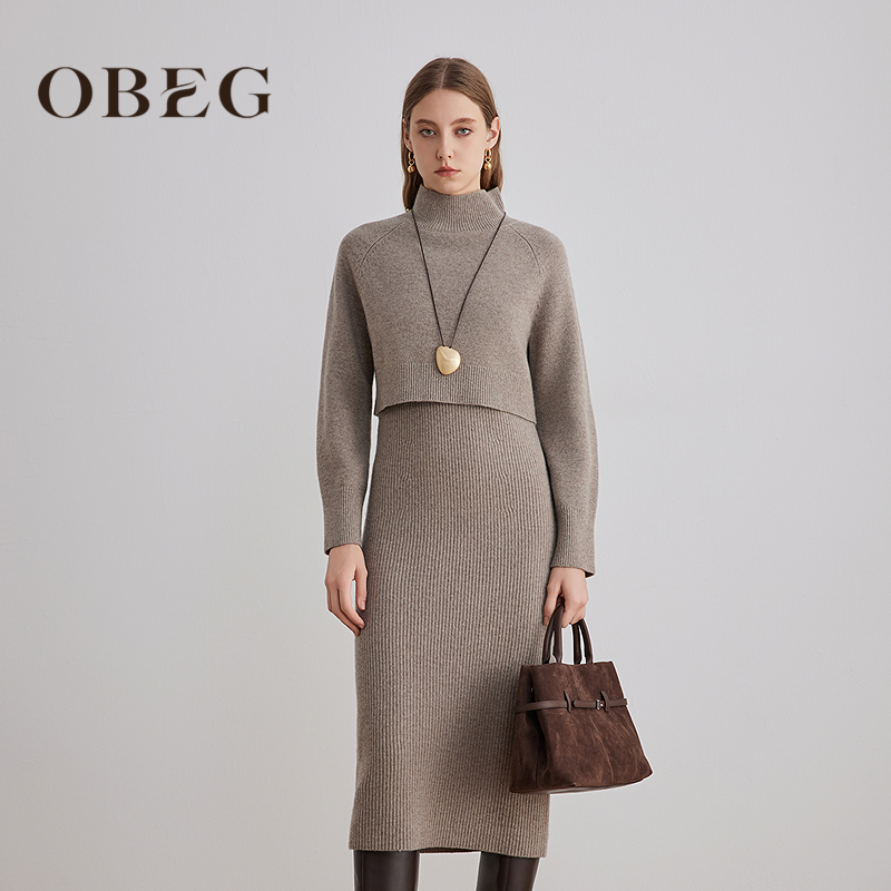 两件套设计 一套多穿	温柔简约 修身显瘦