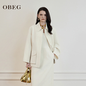 外套10521035 新款 商场同款 OBEG欧碧倩智性休闲风女士2026春季