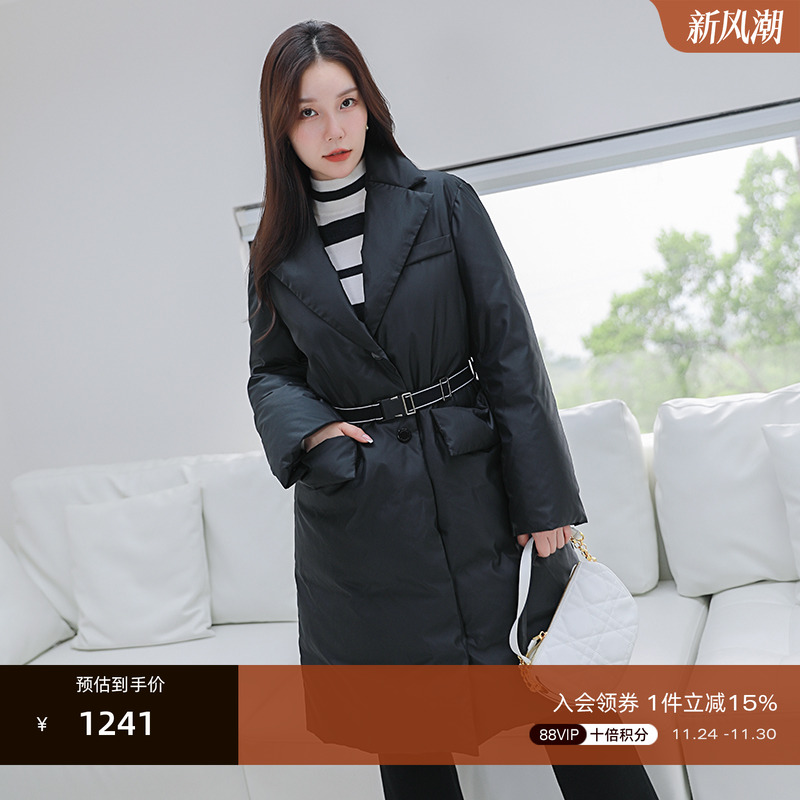 欧碧倩外套OBEG通勤西装领