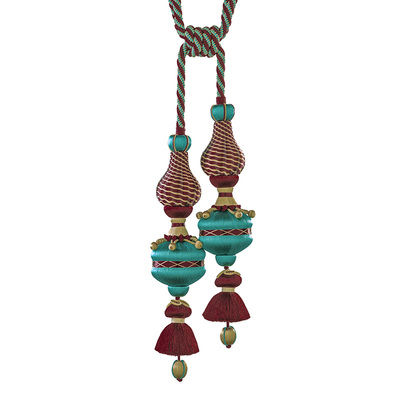 双头大穗挂球窗帘绑带装饰品