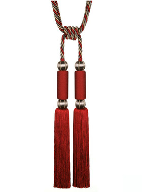 tieback 新品双头新中式窗帘绑带流苏大穗挂钩别墅样板间设计师款