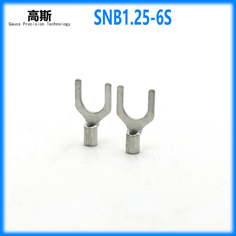 紫铜100个冷压叉型线耳裸端头