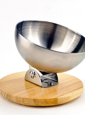 可调节猫碗大肚碗狗碗猫粮食盆护颈椎双碗不锈钢斜口饭盆水碗宠物