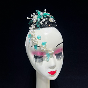 新款傣族舞蹈头饰伞舞扇子舞胶州秧歌舞蹈头饰艺考独舞演出表演