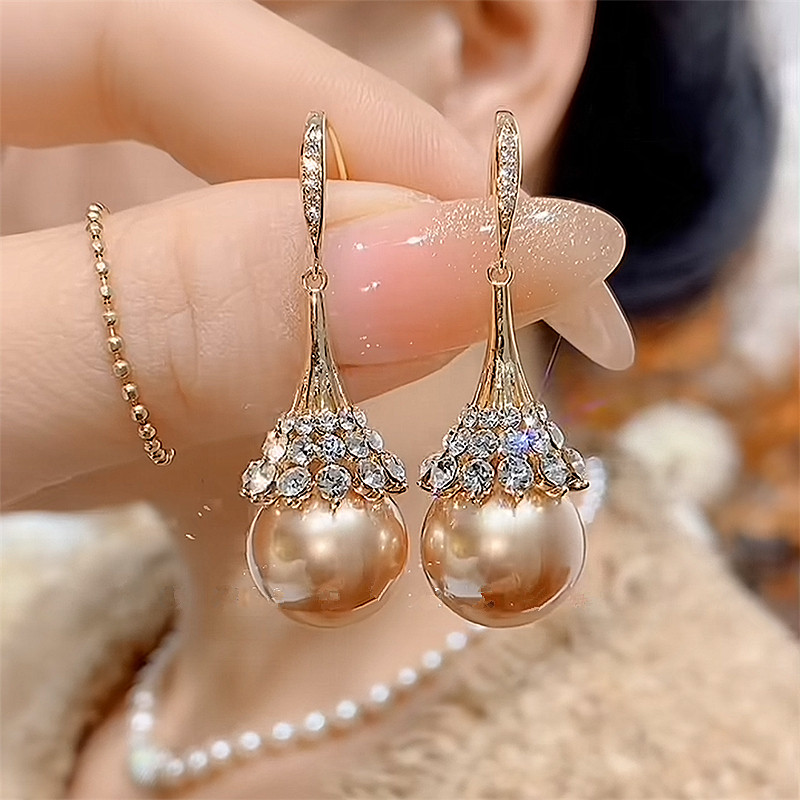 复古新中式高级感新中式珍珠锆石吊坠耳钩轻奢大气长款气质经典女,饰品/流行首饰/时尚饰品新,耳环,淘宝优惠券,粉丝福利购,淘宝优惠卷