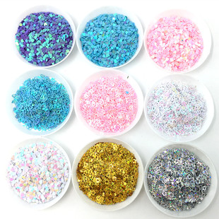 幻彩3mm爱心亮片镂空梅 diy滴胶材料 心形闪片美甲贴片亮片10克