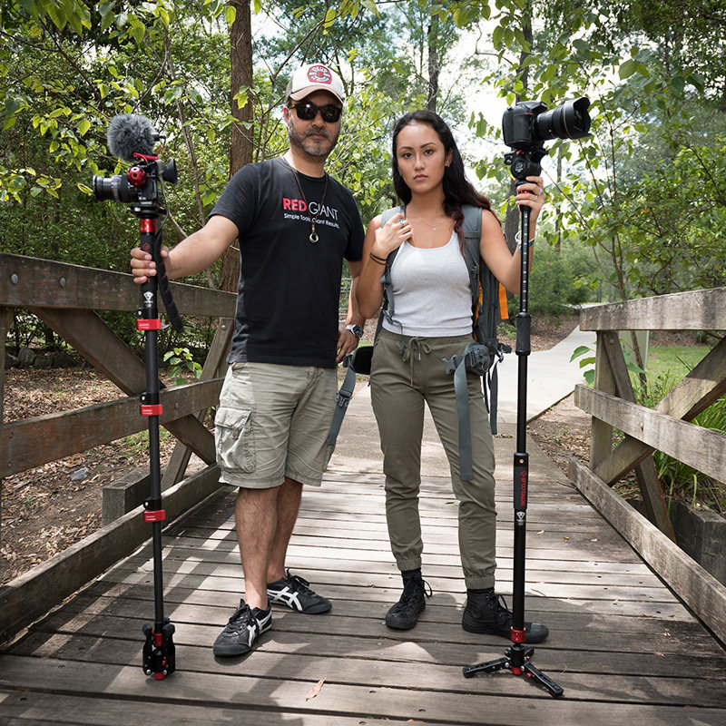 ifootage印迹 cobra2伸缩独脚架a150s-ii 微单反相机便携云台登山杖