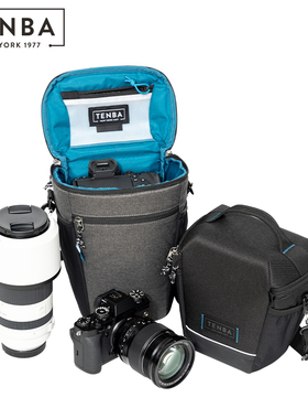 天霸tenba枪包摄影包单肩相机包微单单反一机一镜 天际 Skyline V2 黑灰色