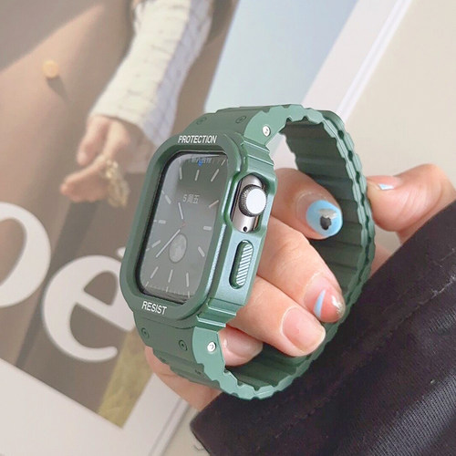 磁吸装甲一体适用iwatch表带