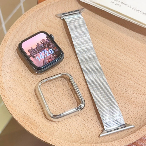 适用满天星一体不锈钢iwatch表带