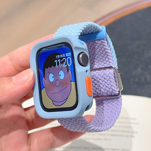 编织磁吸适用iwatch表带保护壳
