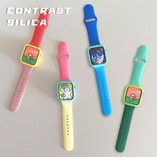 糖果夏日iwatch表带硅胶保护壳s7适用Applewatch苹果手表s8可爱se